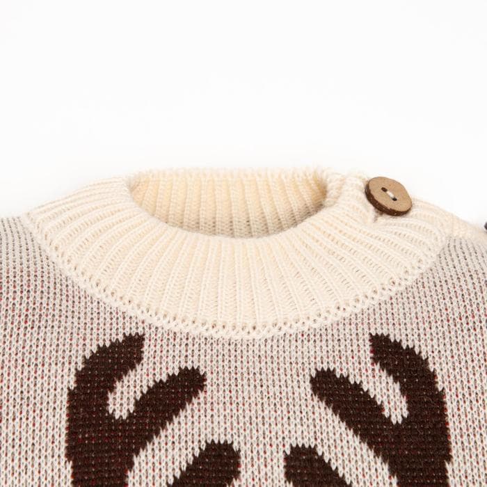 Костюм детский вязаный «Крошка Я. Олень», рост 98-104 см