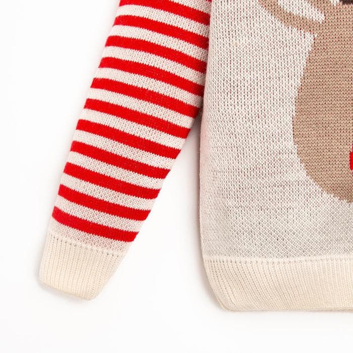 Костюм детский вязаный «Крошка Я. Олень», рост 74-80 см