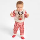 Костюм детский вязаный «Крошка Я. Олень», рост 74-80 см