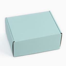 Коробка самосборная, голубая, для подарков, хранения и отправки посылок, 22×16.5×9.5 см