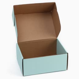 Коробка самосборная, голубая, для подарков, хранения и отправки посылок, 22×16.5×9.5 см