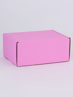 Коробка самосборная, розовая, для подарков, хранения и отправки посылок, 22×16.5×9.5 см