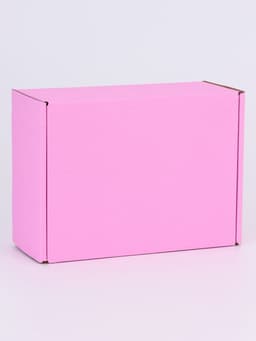 Коробка самосборная, розовая, для подарков, хранения и отправки посылок, 22×16.5×9.5 см