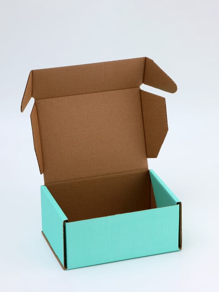 Коробка самосборная, мятная, для подарков, хранения и отправки посылок, 22×16.5×9.5 см