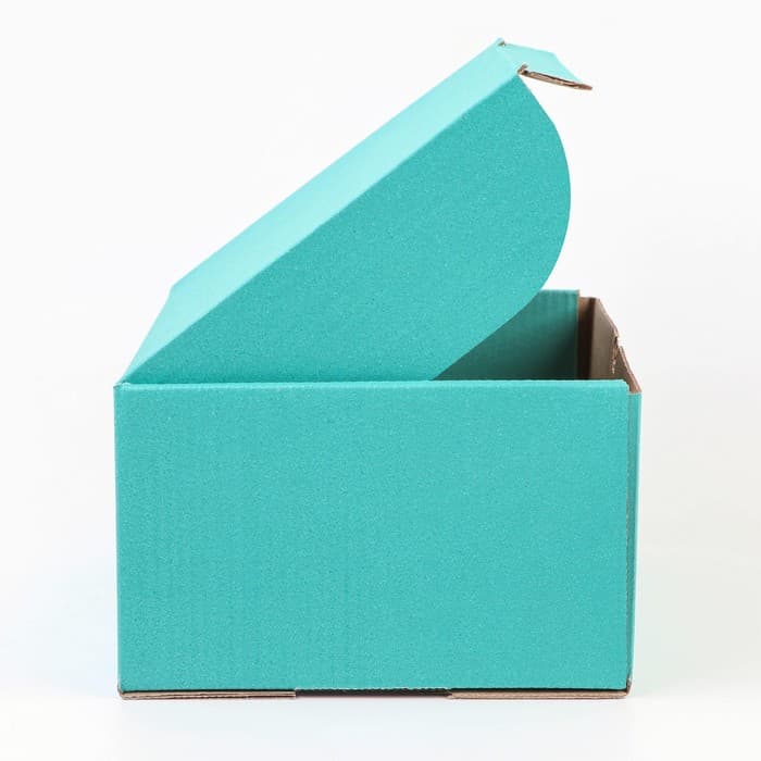 Коробка самосборная, мятная, для подарков, хранения и отправки посылок, 22×16.5×9.5 см