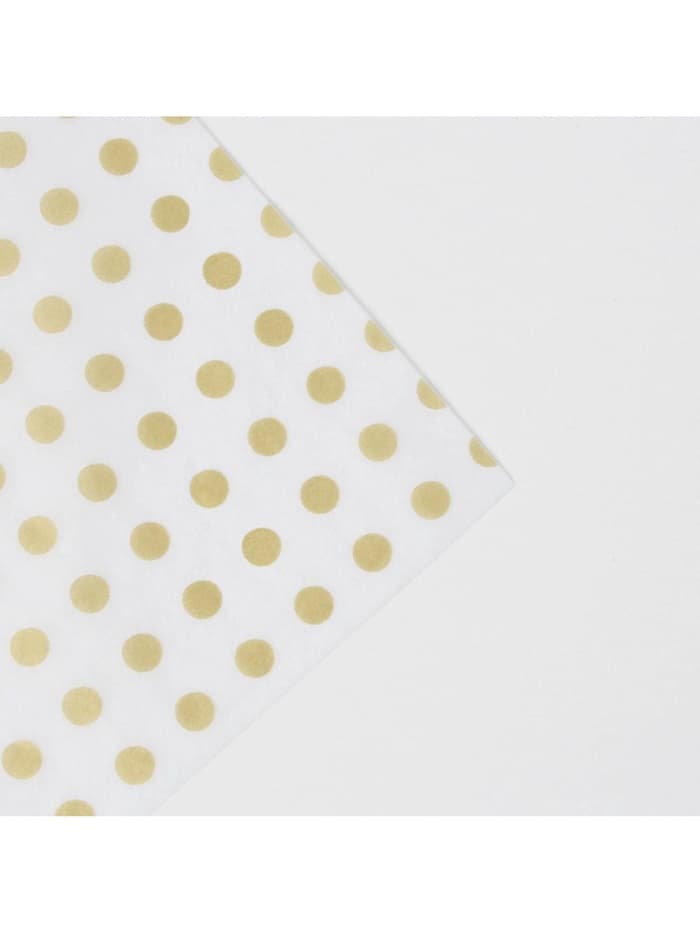 Бумага упаковочная тишью «Золото, горох», 50×70 см