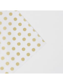 Бумага упаковочная тишью «Золото, горох», 50×70 см