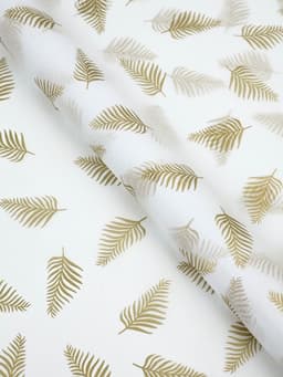 Бумага упаковочная тишью «Листья, золото», 50×70 см