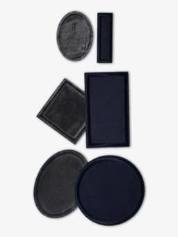 Набор заплаток для одежды, термоклеевые, 6 шт., синий