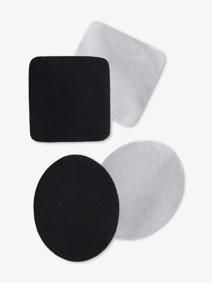 Набор заплаток для одежды, термоклеевые, 7 шт., чёрный