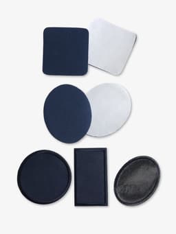 Набор заплаток для одежды, термоклеевые, 7 шт., синий