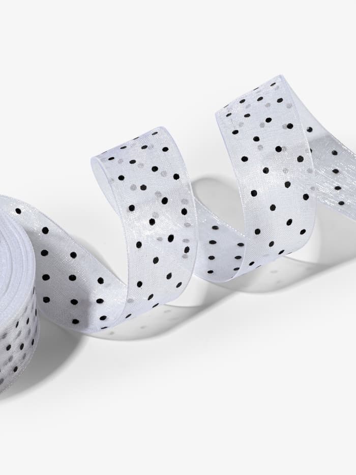 Лента капроновая «Горох», 25 мм, 23±1 м, белая