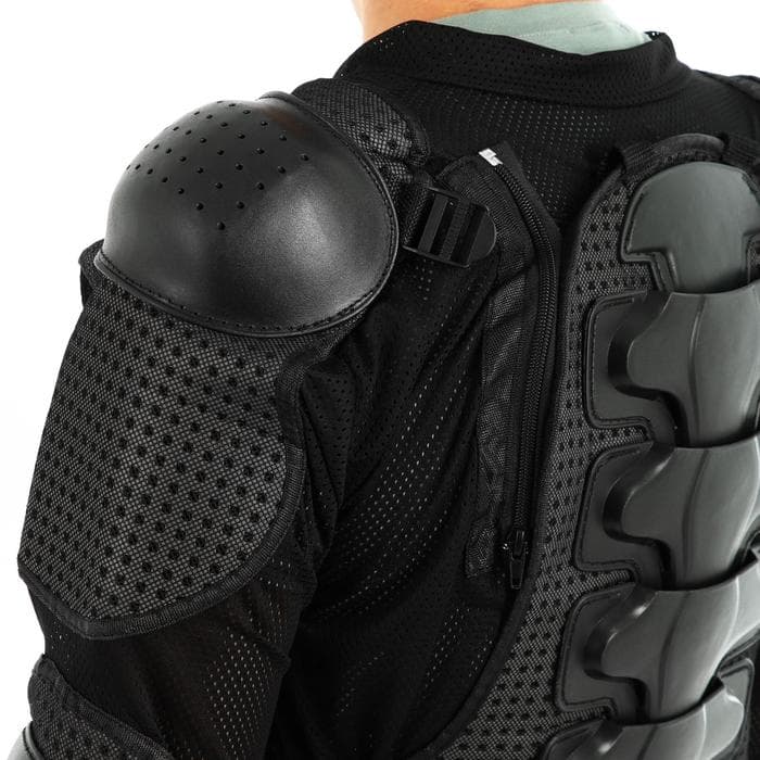 Мотоциклетная куртка с защитой, мужская, размер 48-50, чёрная