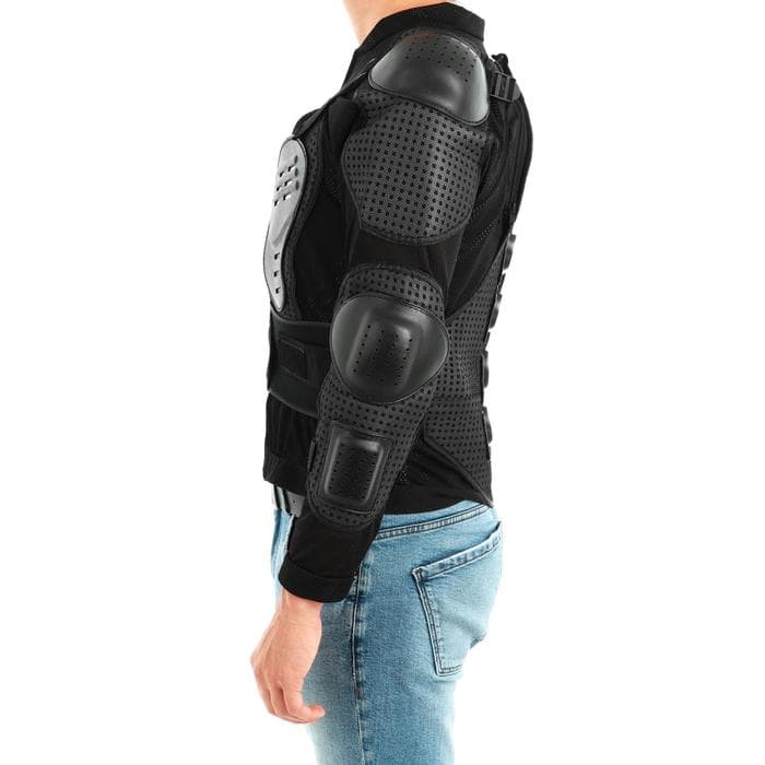 Мотоциклетная куртка с защитой, мужская, размер 48-50, чёрная