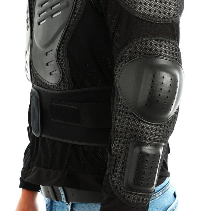 Мотоциклетная куртка с защитой, мужская, размер 48-50, чёрная