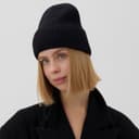 Шапка женская MINAKU с отворотом, размер 54-56, цвет черный