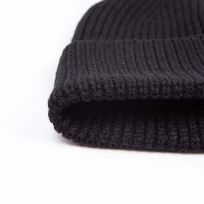 Шапка женская MINAKU с отворотом, размер 54-56, цвет черный