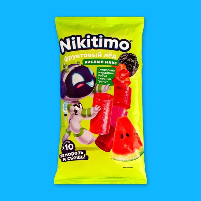 Фруктовый лед «Nicitimo», кислый микс, 190 г