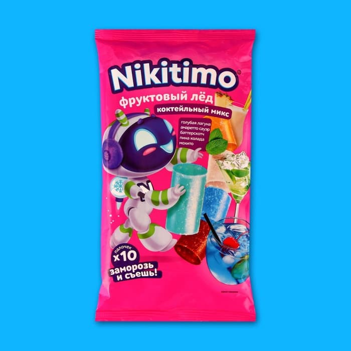 Фруктовый лед Nicitimo, «Коктейльный микс», 190 г