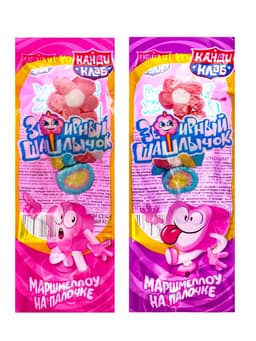 Зефир «Зефирный шашлычок», на палочке в банке, 12 г