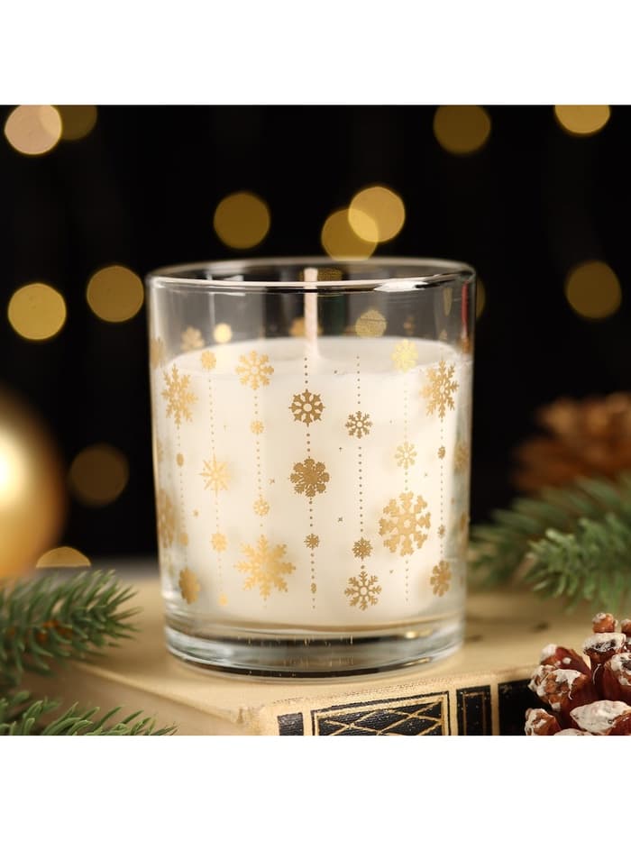 Ароматическая свеча в стакане «Зимний лес»