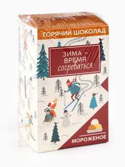 Горячий шоколад «Зима - время согреваться», вкус: мороженое, 125 г (25 г × 5 шт.)