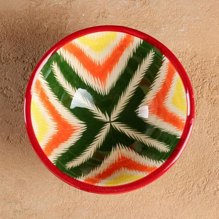 Пиала узбекская Риштанская Керамика «Атлас», 200 мл, d=11.5 см, разноцветная