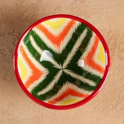 Пиала узбекская Риштанская Керамика «Атлас», 200 мл, d=11.5 см, разноцветная