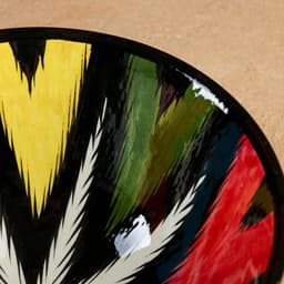 Бульонница узбекская Риштанская Керамика «Атлас», 900 мл, d=18 см, разноцветная