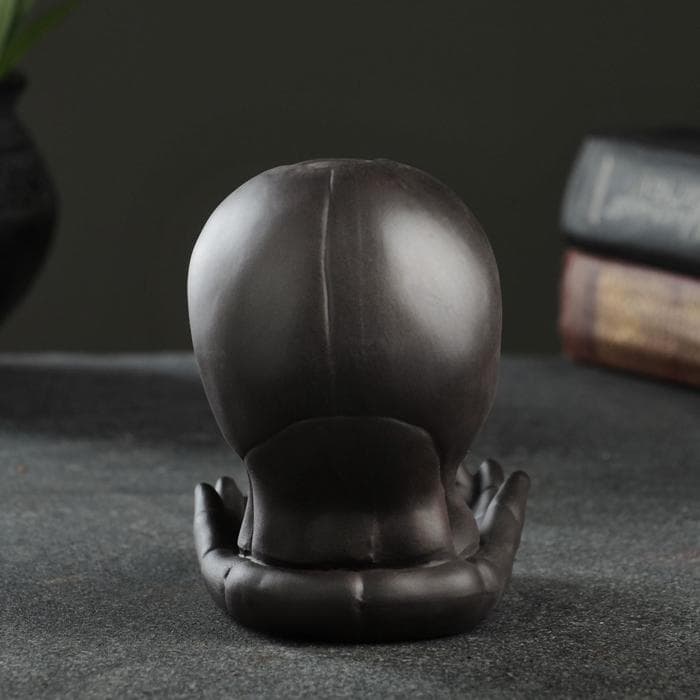 Подставка для благовоний TAKE IT EASY «Череп», набор благовоний конусы, стелющийся дым, 10×8×8 см, с подсветкой, батарейки LR=44