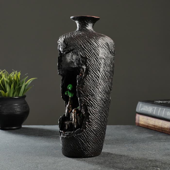 Подставка для благовоний TAKE IT EASY «Ваза», набор благовоний конусы, стелющийся дым, 29×13×12 см