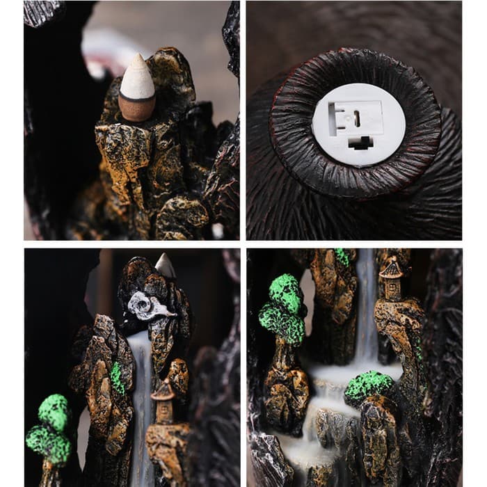 Подставка для благовоний TAKE IT EASY «Ваза», набор благовоний конусы, стелющийся дым, 29×13×12 см