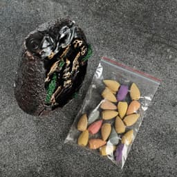 Подставка для благовоний TAKE IT EASY «Горы», набор благовоний конусы, стелющийся дым, 19×13×8 см