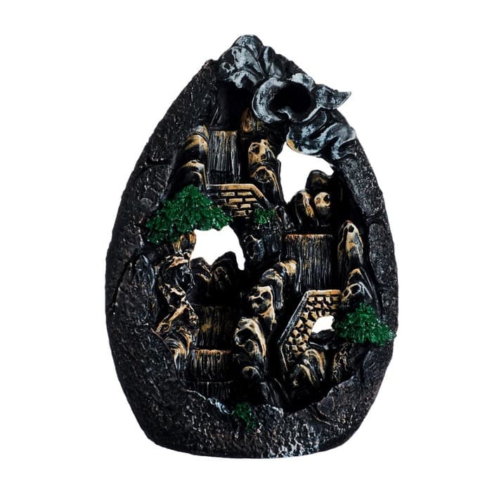 Подставка для благовоний TAKE IT EASY «Горы», набор благовоний конусы, стелющийся дым, 19×13×8 см