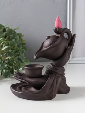 Подставка для благовоний TAKE IT EASY «Чайная церемония», стелющийся дым, 16×14×9 см