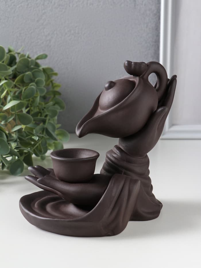 Подставка для благовоний TAKE IT EASY «Чайная церемония», стелющийся дым, 16×14×9 см