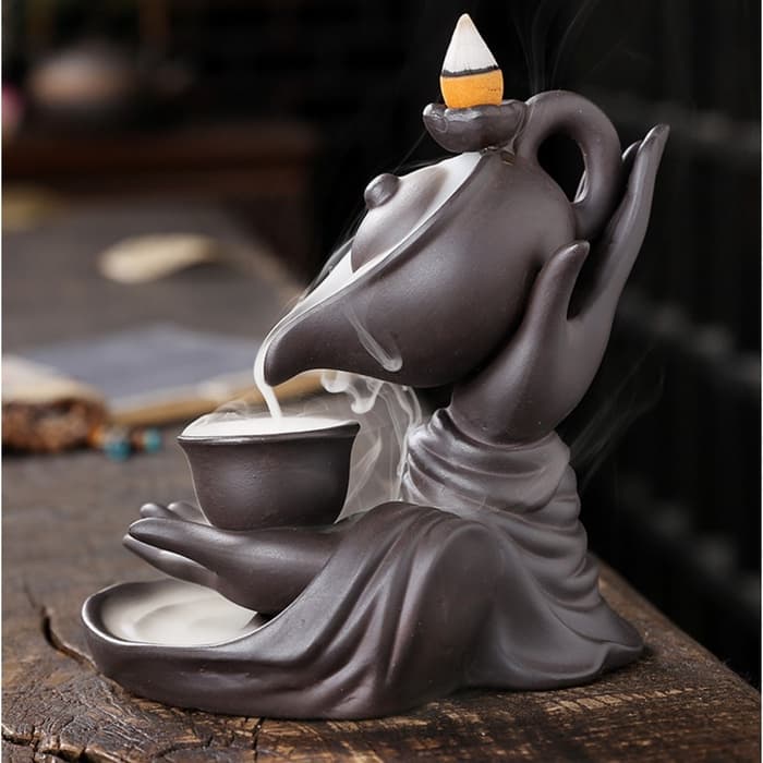 Подставка для благовоний TAKE IT EASY «Чайная церемония», стелющийся дым, 16×14×9 см