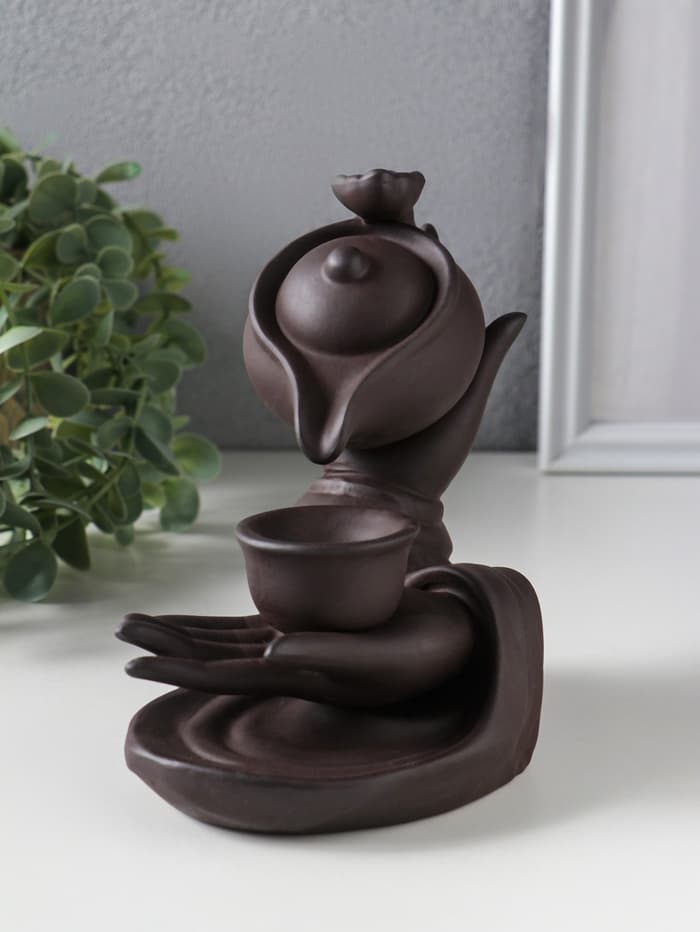 Подставка для благовоний TAKE IT EASY «Чайная церемония», стелющийся дым, 16×14×9 см