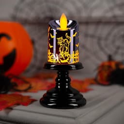 Светодиодная фигура «Свеча фиолетовая» 5×12×5 см, пластик, батарейки АААх2 (не в комплекте), свечение тёплое белое