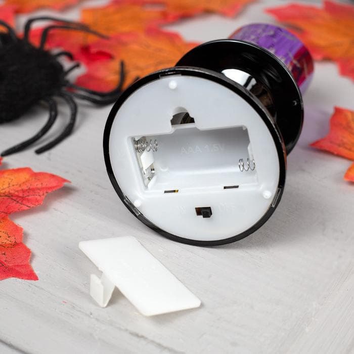 Светодиодная фигура «Свеча фиолетовая» 5×12×5 см, пластик, батарейки АААх2 (не в комплекте), свечение тёплое белое