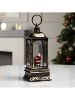 Светодиодная фигура «Дед Мороз с мешком» 9×23×9 см, пластик, батарейки ААх3 (не в комплекте), USB, свечение тёплое белое