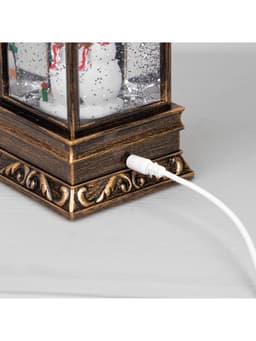 Светодиодная фигура «Дед Мороз с мешком» 9×23×9 см, пластик, батарейки ААх3 (не в комплекте), USB, свечение тёплое белое