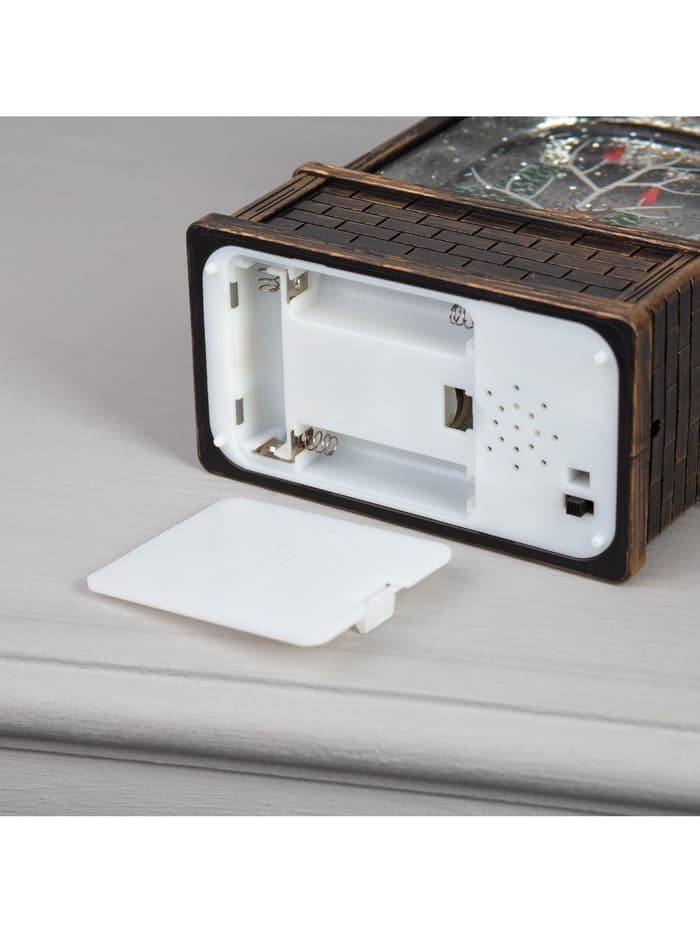 Светодиодная фигура «Дети и снеговик» 14×24×8 см, пластик, от батареек ААх3, USB, свечение тёплое белое