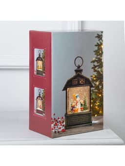 Светодиодная фигура «Дети и снеговик» 14×24×8 см, пластик, от батареек ААх3, USB, свечение тёплое белое