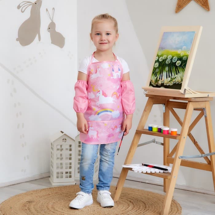 Фартук детский с нарукавниками «Этель. Единорог», 49×39 см