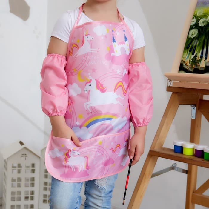 Фартук детский с нарукавниками «Этель. Единорог», 49×39 см