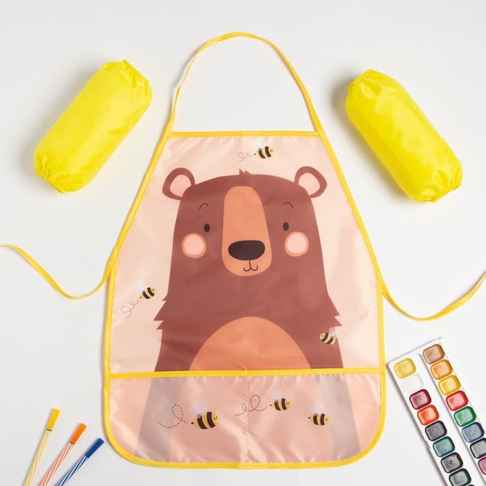 Фартук детский с нарукавниками «Этель. Мишка», 49×39 см