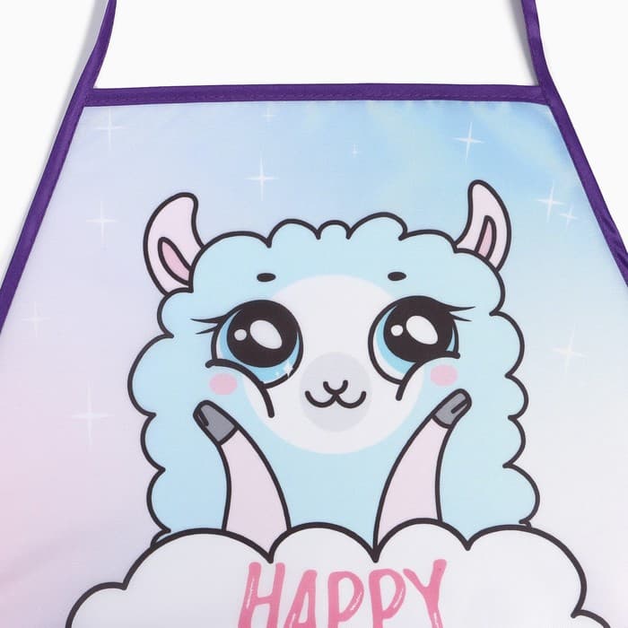 Фартук детский с нарукавниками «Этель. Лама», 49×39 см