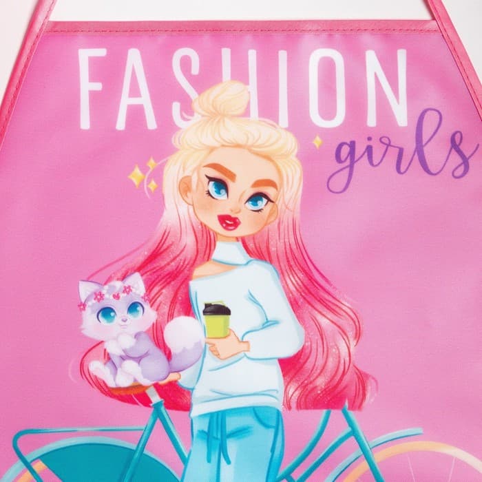 Фартук детский с нарукавниками «Этель» Fashion girl, 49×39 см