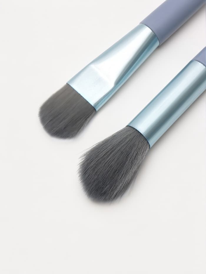 Набор кистей для макияжа COLOR POWER, 8 шт., голубой